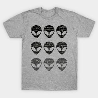 Three Alien Heads T-Shirt